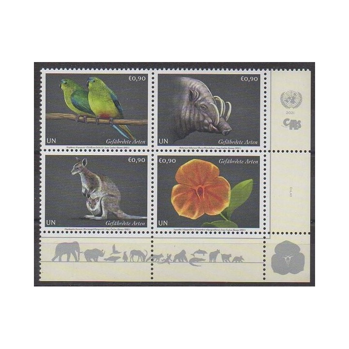 Acheter cette série de timbres des Nations Unies (ONU - Vienne) de l'année 2021 (No 1077/1080).