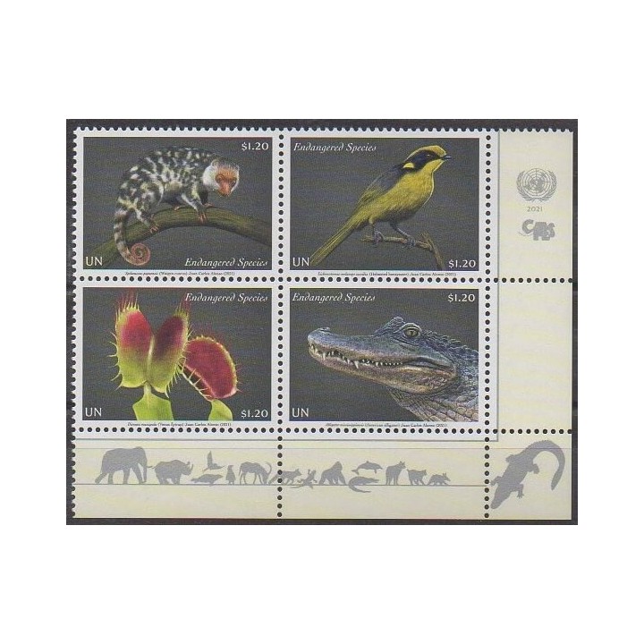 Acheter cette série de timbres des Nations Unies (bureau de New-York) de l'année 2021 (No 1724/1727).