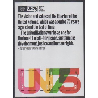 Acheter ce feuillet des Nations Unies (bureau de New-York) de l'année 2020 (No F1714).