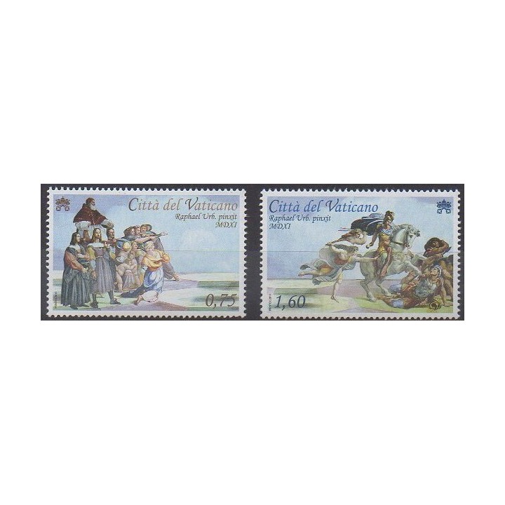 Acheter cette série de timbres du Vatican de l'année 2011 (No 1571/1572).