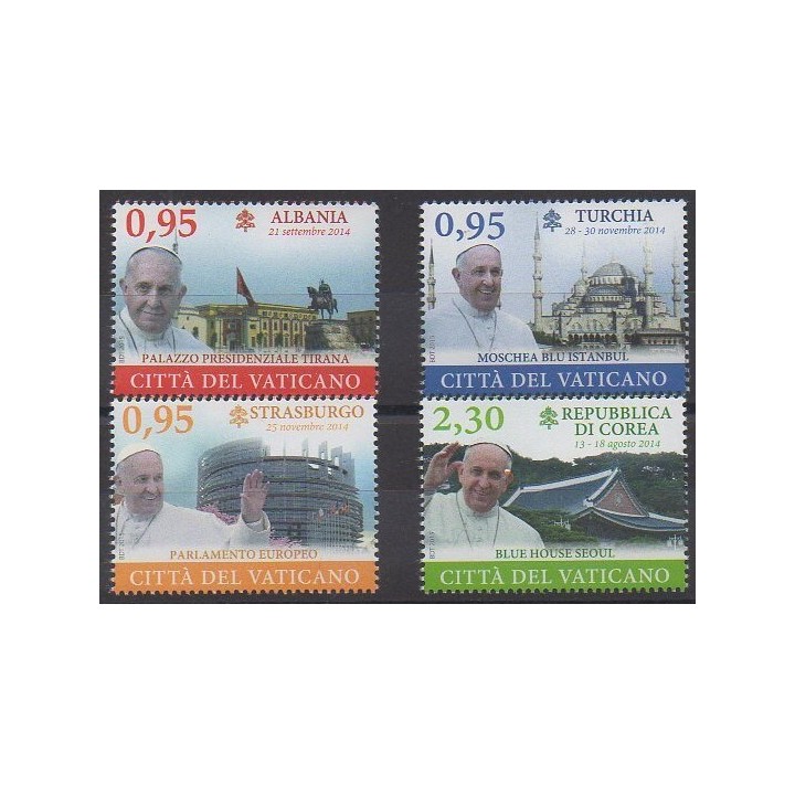 Acheter cette série de timbres du Vatican de l'année 2015 (No 1698/1701).