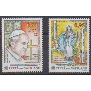 Buy this set of stamps of Vatican of the year 2015 (Nb 1705/1706).