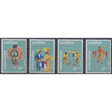 Netherlands Antilles - 1969 - Nb 392/395 - Folklore