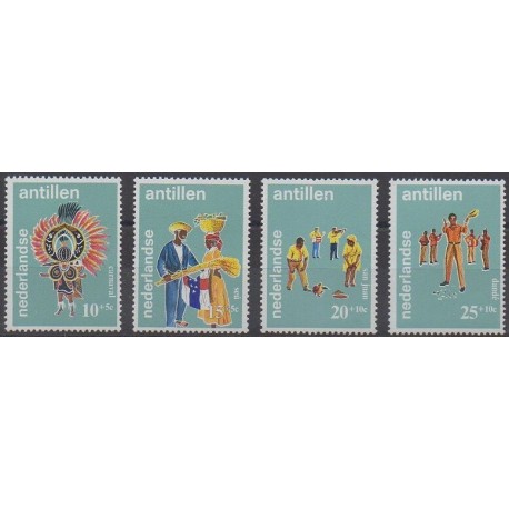 Antilles néerlandaises - 1969 - No 392/395 - Folklore