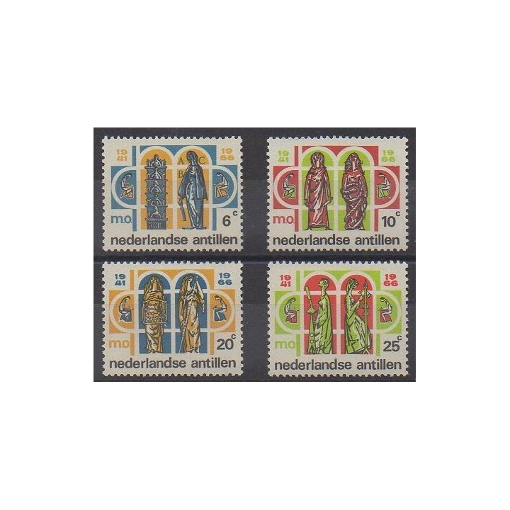 Acheter cette série de timbres des Antilles néerlandaises de l'année 1966 (No 357/360).