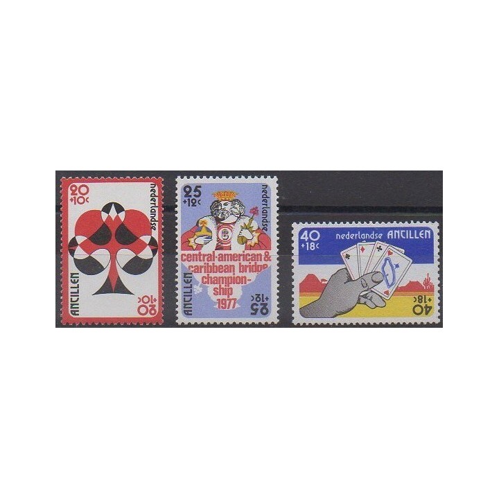 Acheter cette série de timbres des Antilles néerlandaises de l'année 1977 (No 517/519).