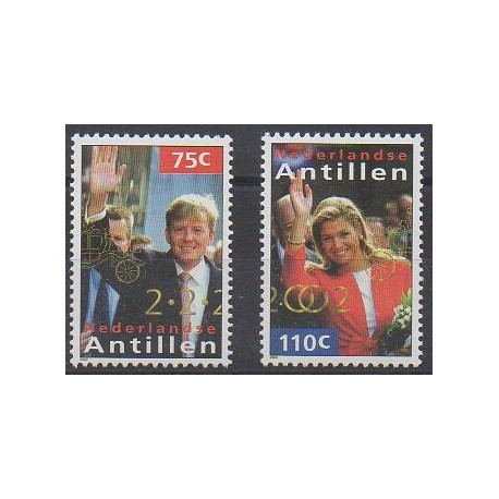 Antilles néerlandaises - 2002 - No 1286/1287 - Royauté - Principauté