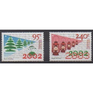 Acheter cette série de timbres des Antilles néerlandaises de l'année 2002 (No 1317/1318).