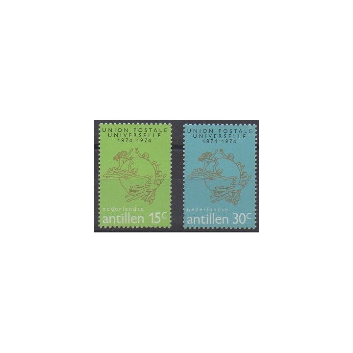 Acheter cette série de timbres des Antilles néerlandaises de l'année 1974 (No 475/476).
