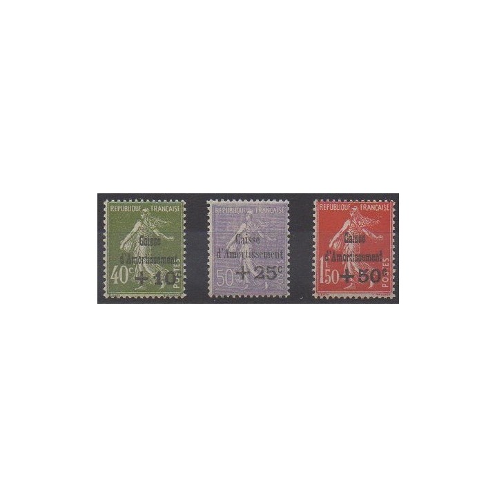 Acheter cette série de timbres de France de l'année 1931 (No 275/277).