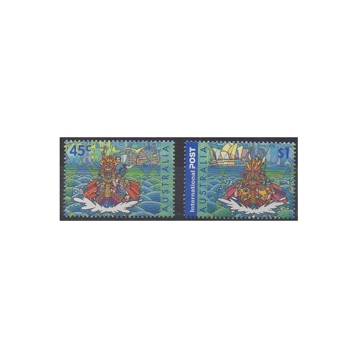 Acheter cette série de timbres d'Australie de l'année 2001 (No 1959/1960).