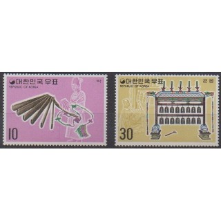 Acheter cette série de timbres de Corée du Sud de l'année 1974 (No 810/811).