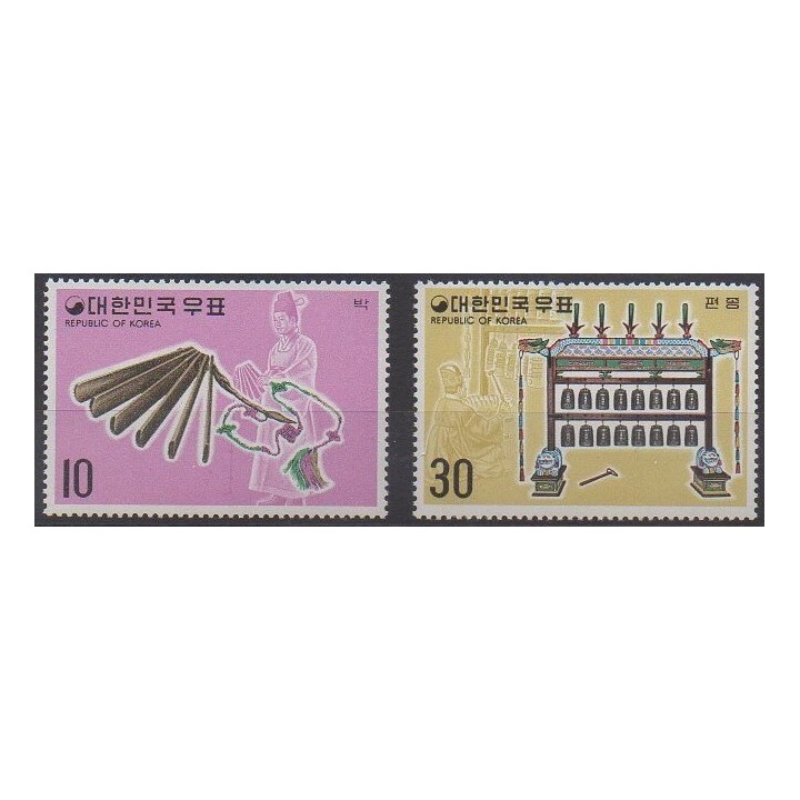 Acheter cette série de timbres de Corée du Sud de l'année 1974 (No 810/811).