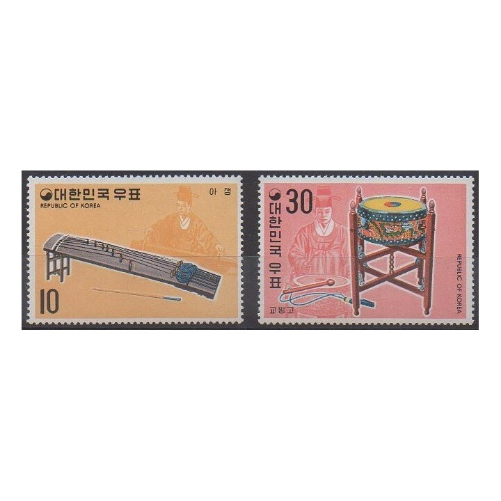 Buy this set of stamps of South Korea of the year 1974 (Nb 793/794).