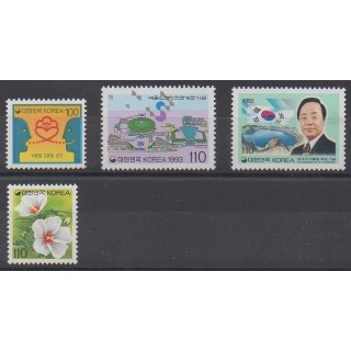 Acheter cette série de timbres de Corée du Sud de l'année 1993 (No 1578/1581).