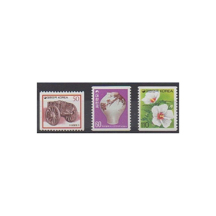 Buy this set of stamps of South Korea of the year 1993 (Nb 1601/1603).