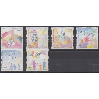 Acheter cette série de timbres d'Hong-Kong de l'année 2014 (No 1700/1705).
