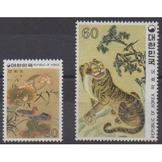 Acheter cette série de timbres de Corée du Sud de l'année 1980 (No 1053/1054).