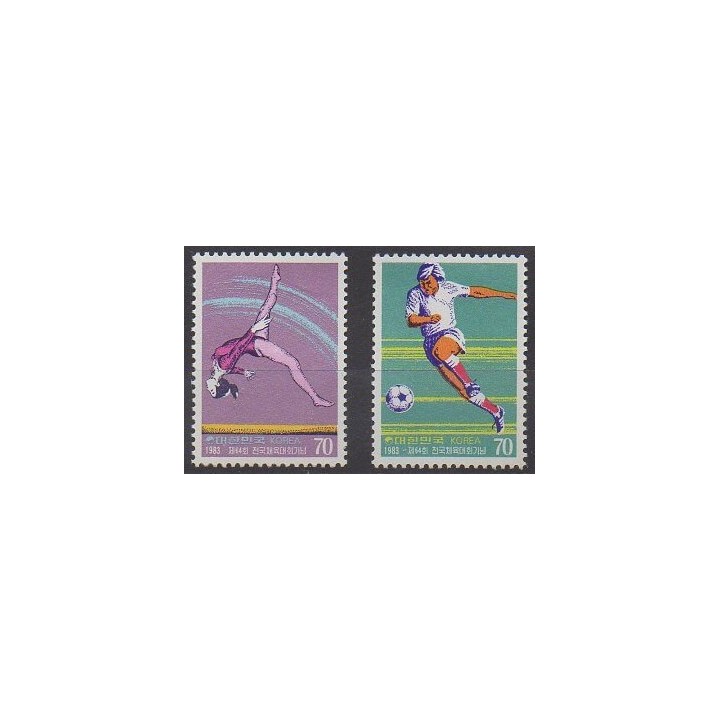 Buy this set of stamps of South Korea of the year 1983 (Nb 1208/1209).