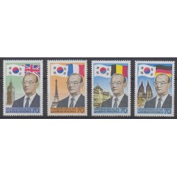 Corée du Sud - 1986 - No 1301/1304 - Célébrités
