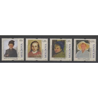Timbres - peinture - Moldavie - 2012- No 677/680