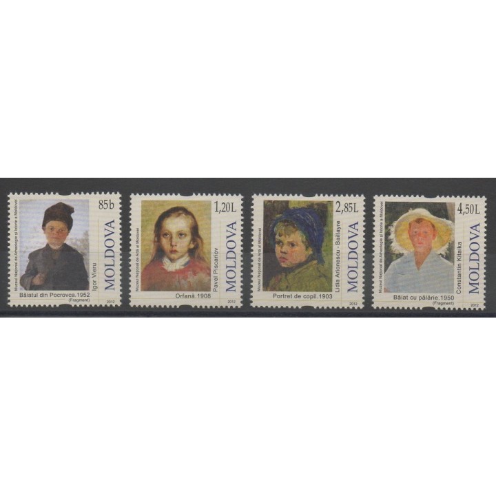 Timbres - peinture - Moldavie - 2012- No 677/680