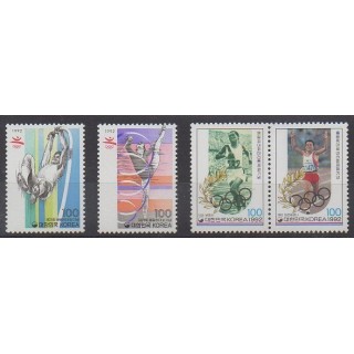 Buy this set of stamps of South Korea of the year 1992 (Nb 1558/1559 - 1568/1569).
