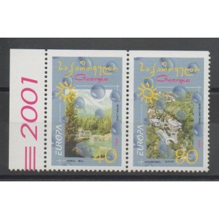Timbres - sites  - Géorgie - 2001- No 295a/296a