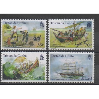 Timbres - bateaux - Tristan da Cunha - 2015- No 1114/1117