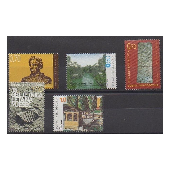 Buy this set of stamps of Bosnia and Herzegovina of the year 2004 (Nb 107/111).