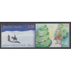 Bosnie-Herzégovine Herceg-Bosna - 2004 - No 118/119 - Noël