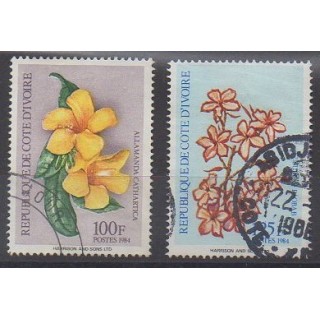 Buy this set of stamps of Ivory Coast of the year 1984 (Nb 701E/701F). - Used