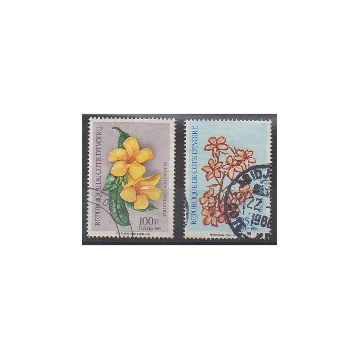 Buy this set of stamps of Ivory Coast of the year 1984 (Nb 701E/701F). - Used