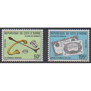Acheter cette série de timbres de la Côte d'Ivoire de l'année 1989 (No 820/821).
