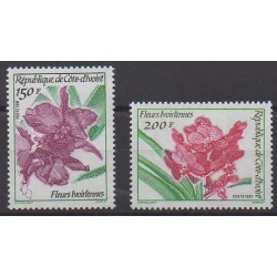 Ivory Coast - 1991 - Nb 886/887 - Flowers