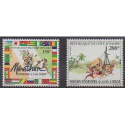 Côte d'Ivoire - 1992 - No 900A/900B - Sports divers