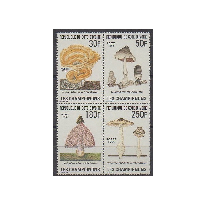 Buy this set of stamps of Ivory Coast of the year 1995 (Nb 950/953).