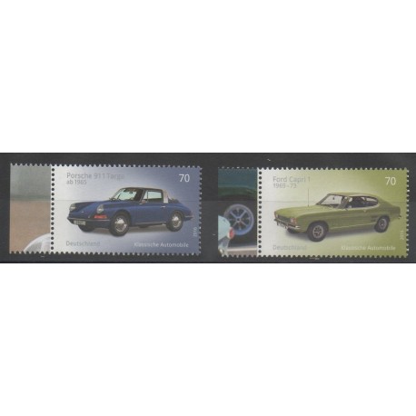 Timbres - voitures - Allemagne réunifiée - 2016- No 3006/3007
