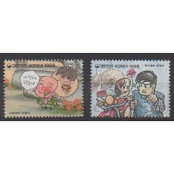 Corée du Sud - 1998 - No 1804/1805 - Dessins Animés - BD