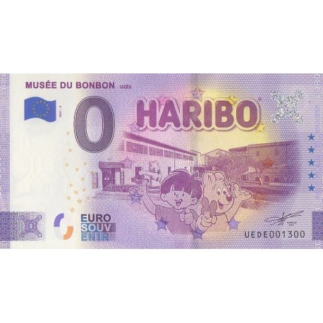 Euro banknote memory - 30 - Musée du Bonbon Haribo - 2021-3 - Nb 1300