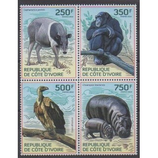 Acheter cette série de timbres de la Côte d'Ivoire de l'année 2014 (No 1298/1301).