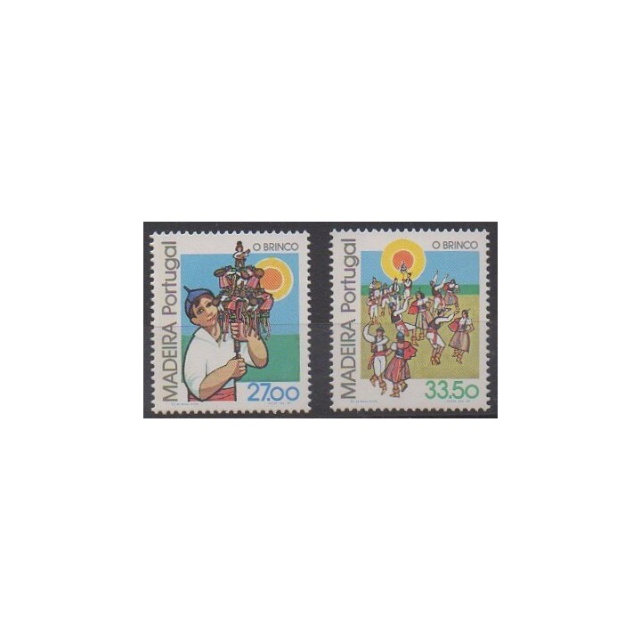 Buy this set of stamps of Portugal (Madeira) of the year 1982 (Nb 87/88).