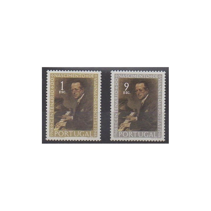 Buy this set of stamps of Portugal of the year 1969 (Nb 1063/1064).