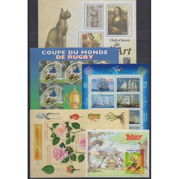 Buy the stamps and the 5 souvenir sheets of France of the year 1999 (Nb 3211/3293 - BF22/BF26).
