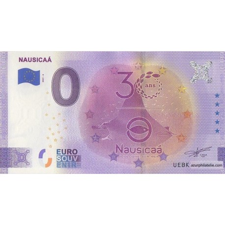 Euro banknote memory - 62 - Nausicaá - 2021-6 - Anniversary