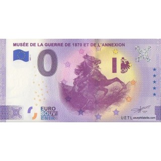 Billet souvenir touristique - 2021-1 - Musée de la guerre de 1870 et de l'annexion - (Moselle)