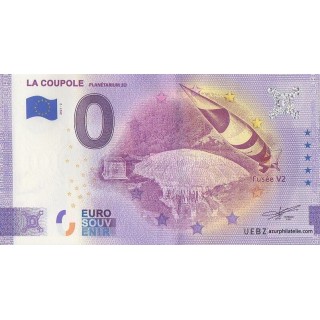 Billet souvenir touristique - 2021-2 - La coupole - Planétarium 3D - (Pas-de-Calais)