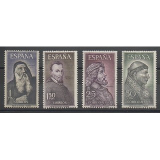 Timbres - célébrités - Espagne - 1963- No 1206/1207 - PA 294/PA295
