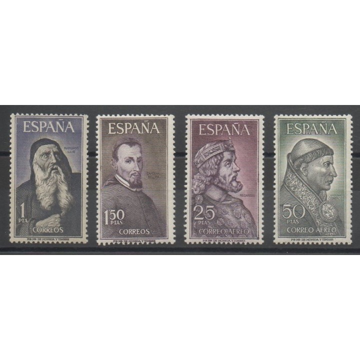 Timbres - célébrités - Espagne - 1963- No 1206/1207 - PA 294/PA295