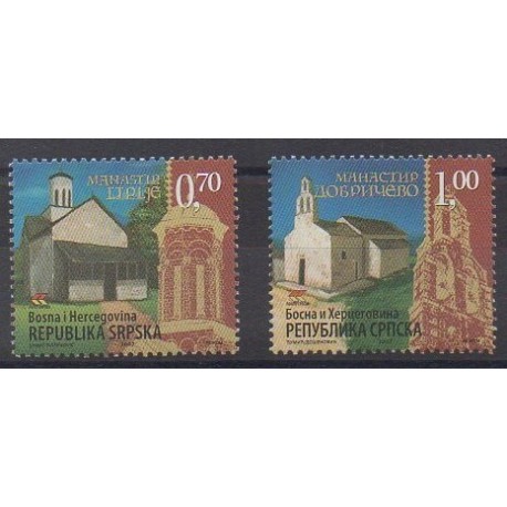 Bosnie-Herzégovine République Serbe - 2007 - No 377/378 - Églises